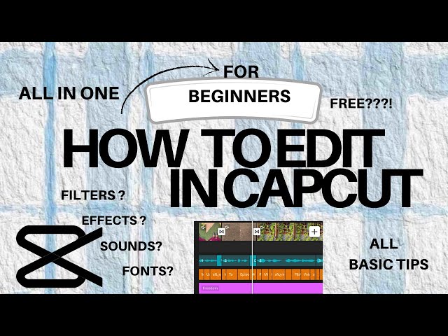 How to Edit in CapCut for Beginners! ✨#capcuttutorial #editingtips #learnediting
