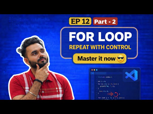 FOR Loop in C 😳 Explained in 5 Minutes (Most Beginners Get This Wrong!)