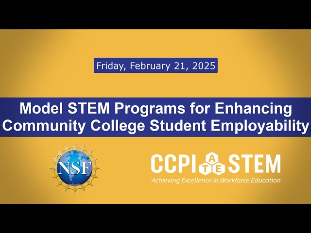 CCPI-STEM: Model STEM Programs for Enhancing Community College Student Employability