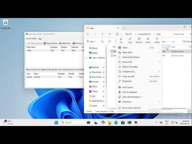 Folder Locker Demo