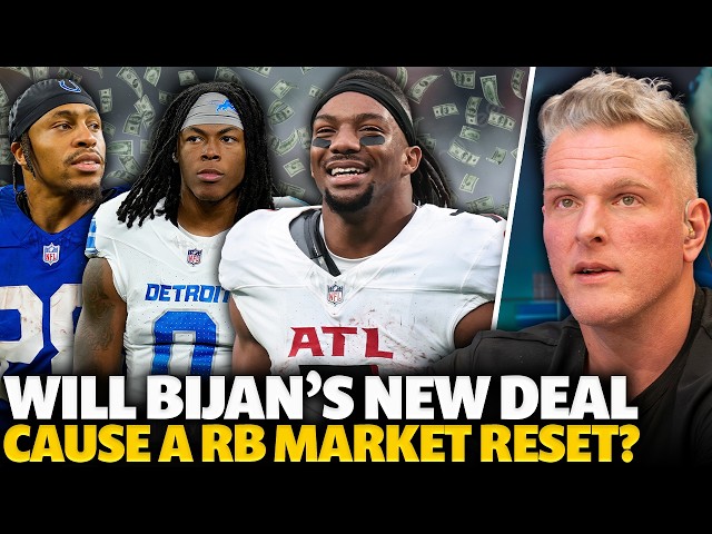 Bijan Robinson Signs 3-Year, $75 Million Extension... Jahmyr Gibbs & Jonathan Taylor Next?
