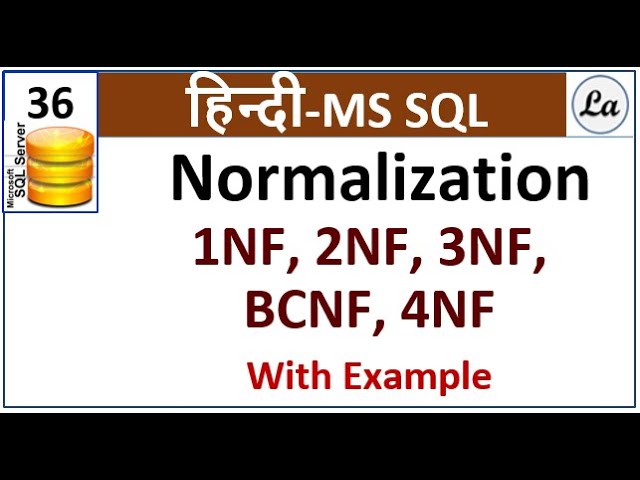 Sql Normalization Hindi | Normalization in DBMS  Hindi