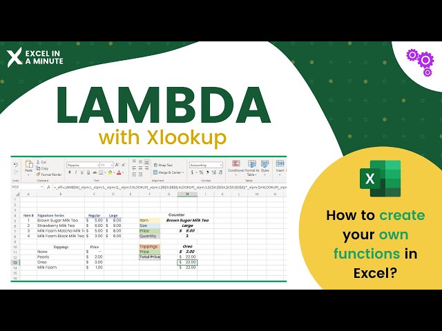 HOW TO USE LAMBDA WITH XLOOKUP BY EXCEL IN A MINUTE