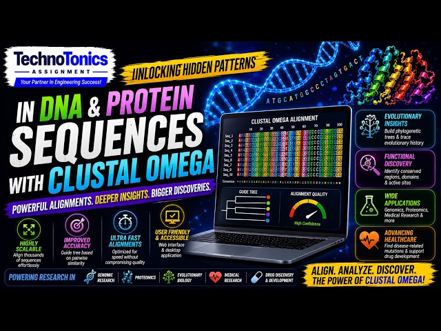 Unlocking Hidden Patterns in DNA and Protein Sequences with Clustal Omega | TechnoTonics Assignment
