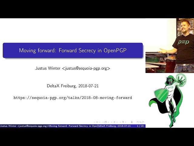 Moving forward: Forward Secrecy in OpenPGP