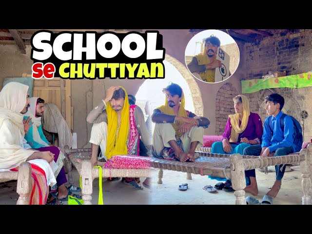 School Se Chuttiyan | Kosri Funny Video | New Punjabi Funny Video | Kosri Family