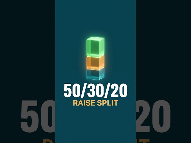 The 50 30 20 Raise Protocol #personalfinance #moneytips #investing