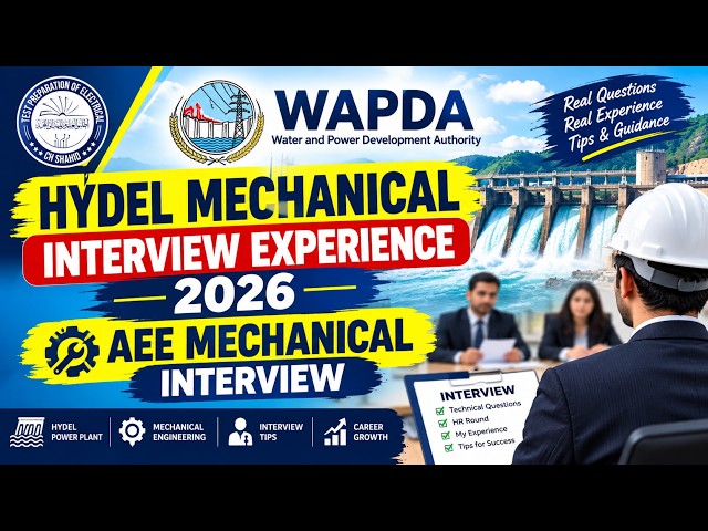 Assistant Executive Engineer Mechanical Past Interview Experience || Wapda Hydel Interview 2026