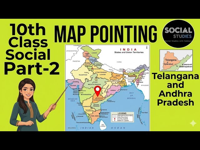 MAP POINTING for Class X,part-2/Social studies with subhash