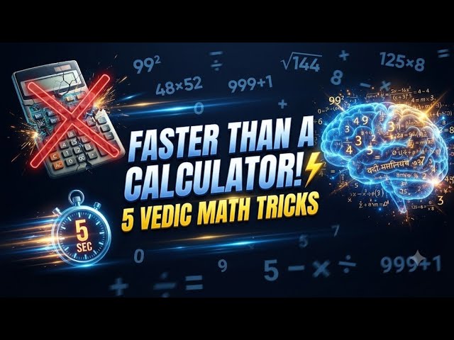 5 Vedic Math Tricks to Calculate Faster Than a Calculator! ⚡