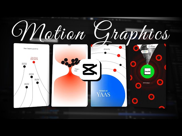 Advanced MOTION GRAPHICS in CAPCUT | Full Workflow