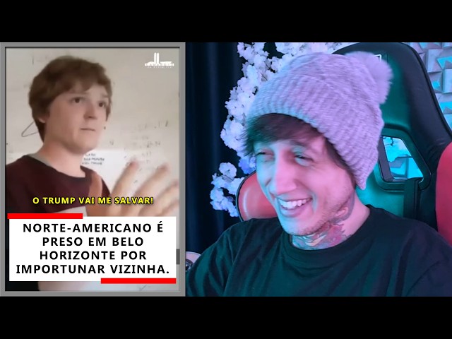 GRINGO QUIS MEXER COM BRASILEIRA E FOI ENJAULADO IGUAL UM CACHORRO