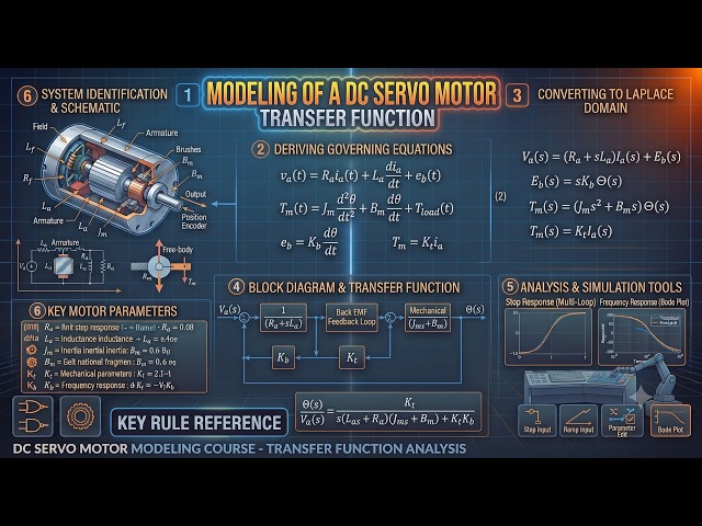 Modeling of a DC Servo Motor || Transfer Function || Control Systems