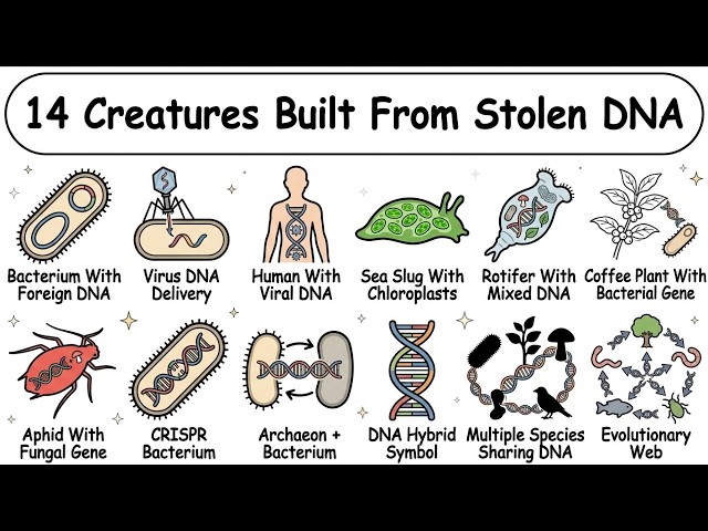 Every Way Organisms Steal DNA From Unrelated Species Explained