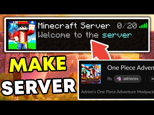 How to Make A One Piece Server in Minecraft