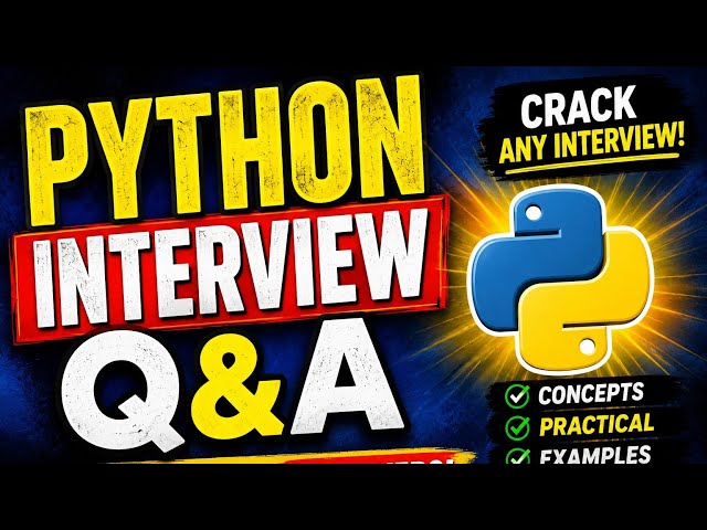 Python Interview Q&A #python #sdet 