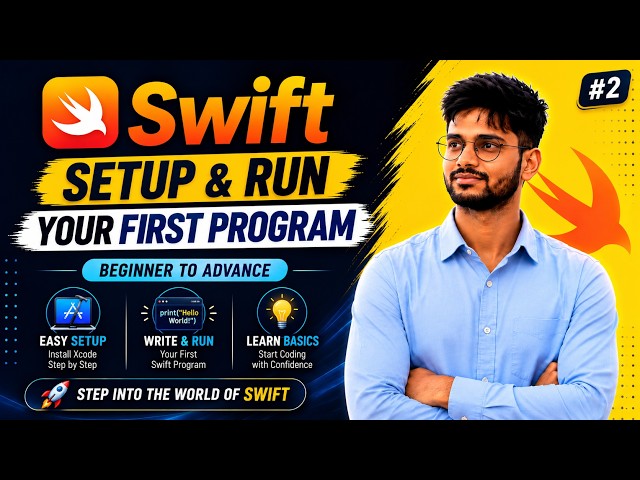 Xcode Setup & Run Your First Program | Swift Tutorial for Beginners