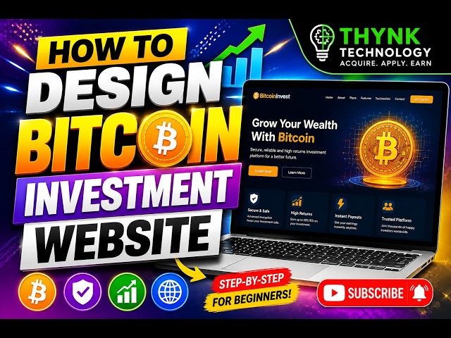 HOW TO DESIGN BITCOIN INVESTMENT WEBSITE IN 2026 IN AN EASY WAY! #hyip #codecanyon #bitcoin 
