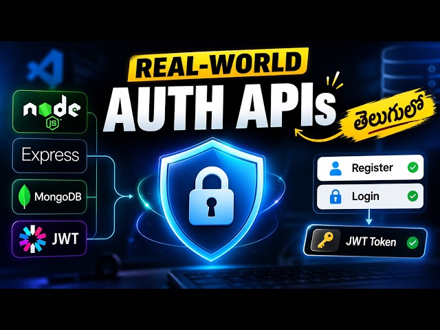 Express.js + MongoDB Authentication (Real Project) | Register API, Login API, JWT & Bcrypt