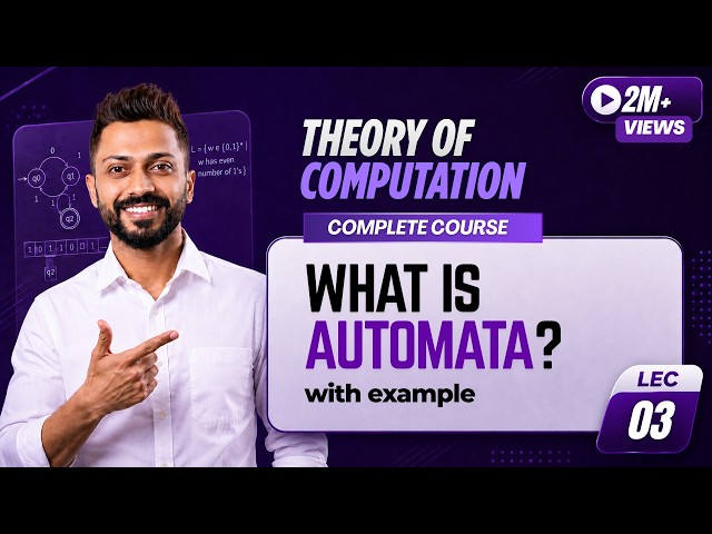 Lec-3: What is Automata in TOC | Theory of Computation