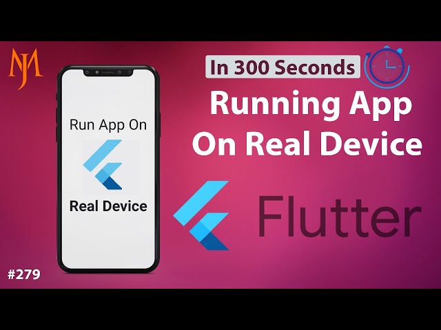 Flutter Tutorial - How To Run App On Real Device & Screen Mirroring Flutter App | 5 Minutes