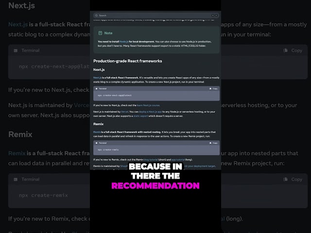 Is React Mainly Used by Frameworks in 2024? #coding #reactjs #nextjs14 #shorts