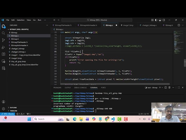 How to write ".bmp" file from scratch In C Programming language