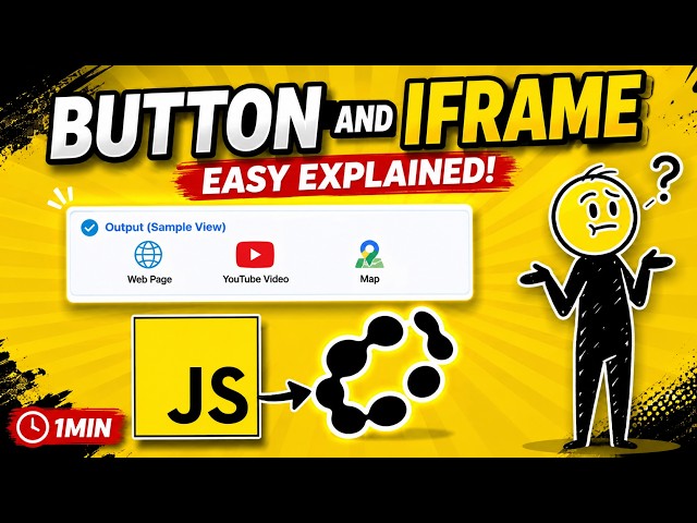 HTML Buttons & iFrame Tutorial in Tamil 🔥 | Real Website Interaction Explained