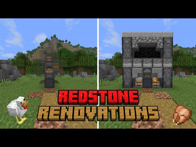 Minecraft Automatic Chicken Cooker Tutorial! (Java & Bedrock)
