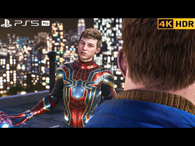 (PS5 PRO) Nanotech Spiderman and Harry Osborn Fight Kraven Hunters |4K HDR