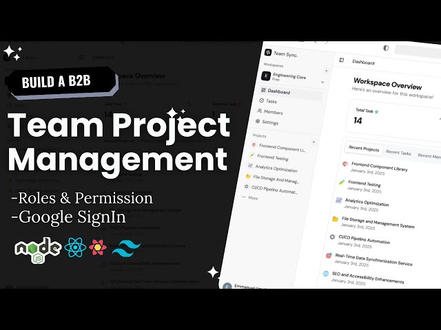 Build & Deploy a MERN Team Project Management App | Google Auth, Roles, Workspaces & Analytics 1/2