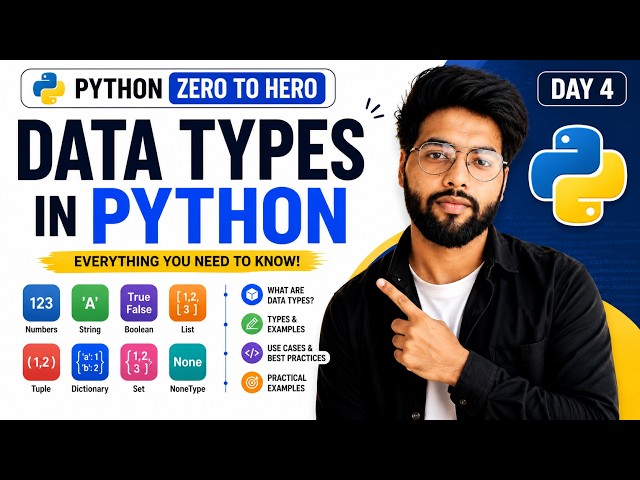 Learn Data Types in Python | Python Zero to Hero – Episode 4