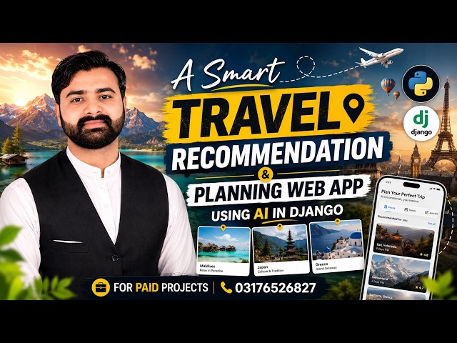 A Smart Travel Recommendation and Planning Web App using AI | CS619 Complete Final Year Project