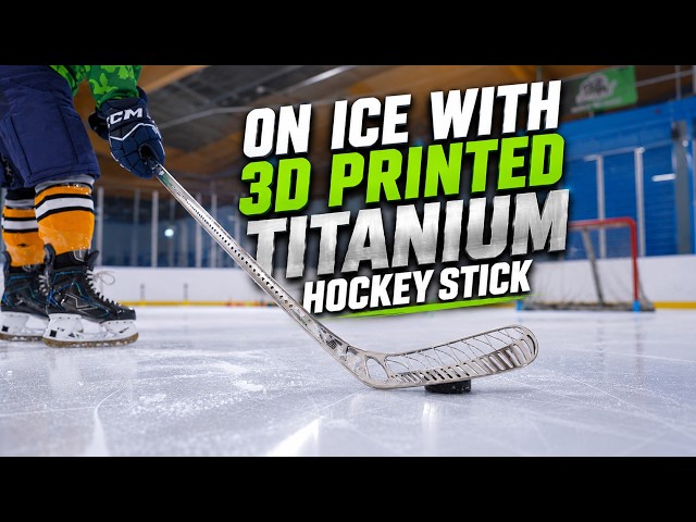 DOES IT ACTUALLY WORK ? On Ice First Impression With 3D Printed Titanium Hockey Stick
