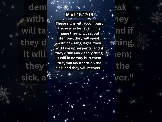 Jesus Saves | Mark 16:17-18 Daily Bible Verse