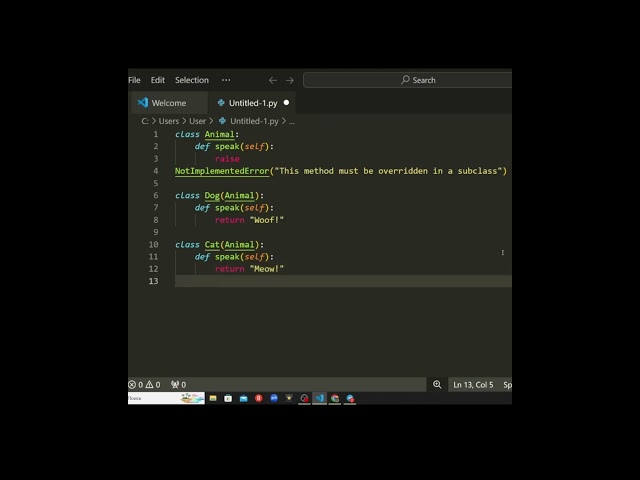 Python Polymorphism Explained: Quick Guide – Shorts