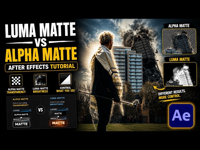 Luma Matte vs Alpha Matte Explained (After Effects — Finally Made Simple)