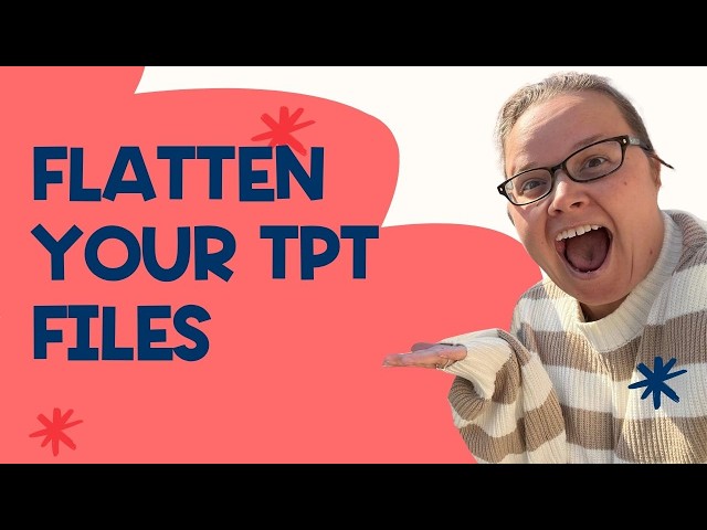 How I Flatten & Secure TpT Products in PowerPoint