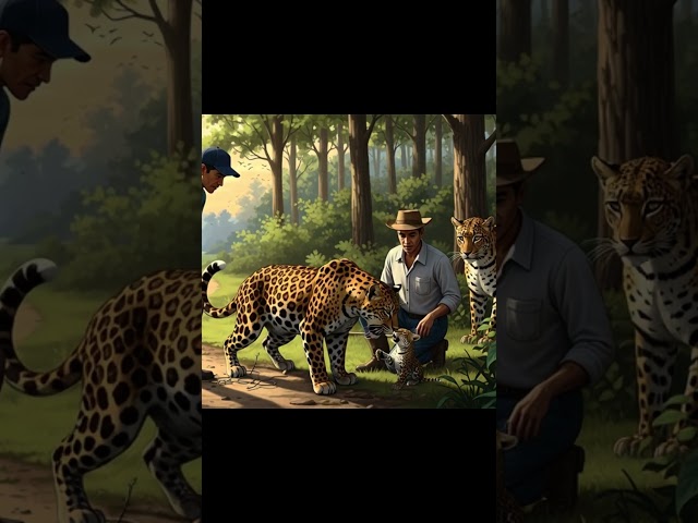 dramatic life-saving move by mother leopard