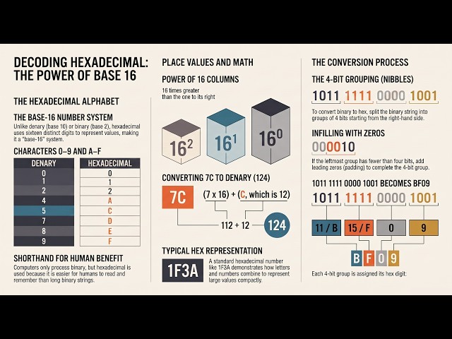 Hexadecimal Digits A to F and Base 16 Computer Science 0478 | IGCSE | Ace The Exam