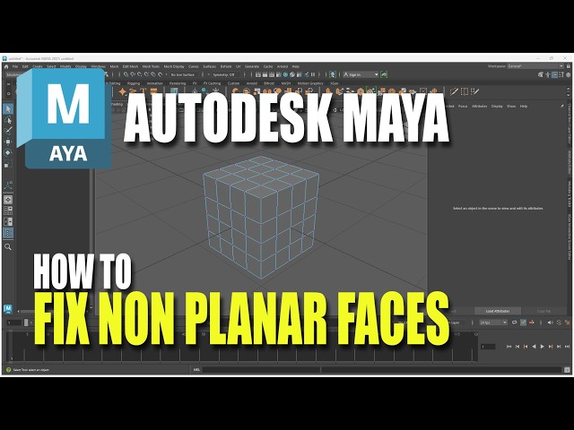 How To Fix Non Planar Faces In Autodesk Maya