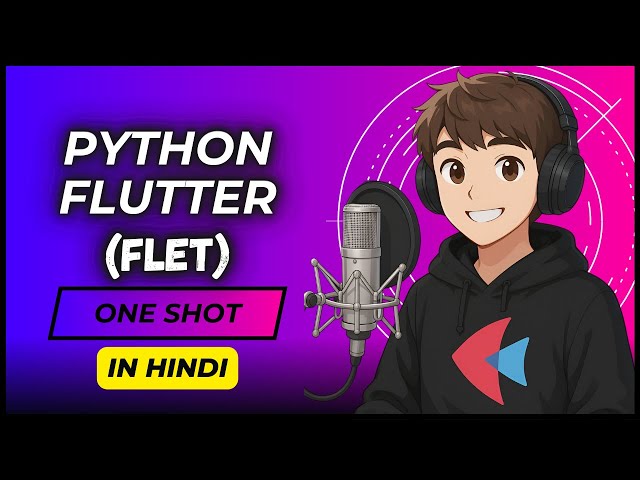 Flet One Shot in Hindi  | Full Stack App with Python (Frontend + Backend) | Python Flutter in Hindi