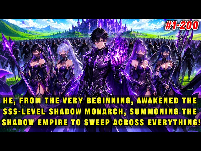 He awakens the SSS-level Shadow Monarch at the start, summoning shadows to sweep through everything!