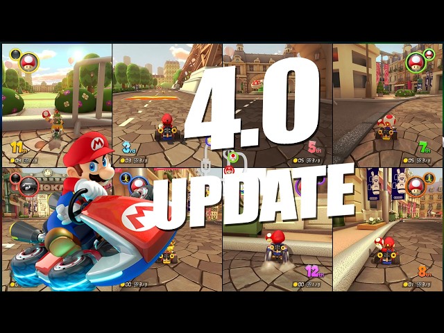 4.0 Mario Kart 8 Deluxe Update Tour! 8 Players, 96-Races, Item Tweaks, & More!