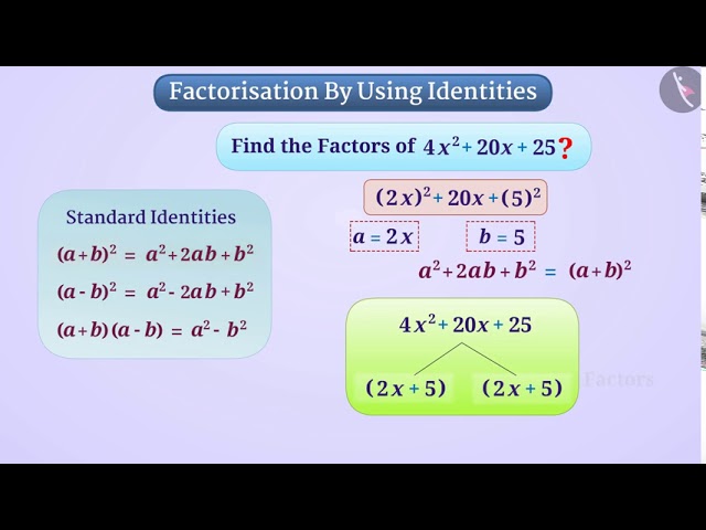 Factorisation using identities | Part 1/3 | English | Class 8