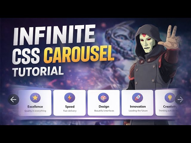 Infinite Carousel Animation With HTML/CSS - No Touch Required