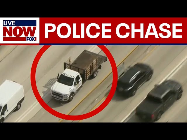 WATCH WILD Police chase of stolen truck in LA, multiple accidents
