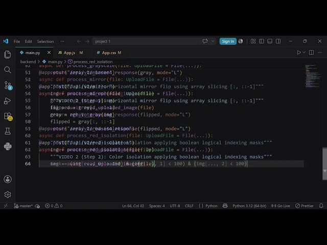 🚀[Part 2] Connecting the FastAPI Backend - React & Python Matrix Filters