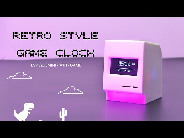 Retro Style Game clock using ESP32