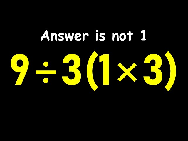 This Easy Math Problem Has Everyone Confused!